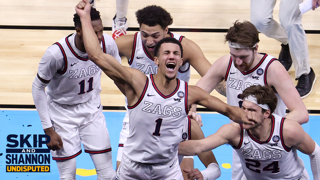 Shannon Sharpe reacts to Jalen Suggs' game-winning shot in Gonzaga's win over UCLA | UNDISPUTED