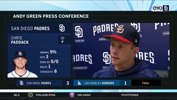 Padres manager Andy Green reflects on his team's second straight win