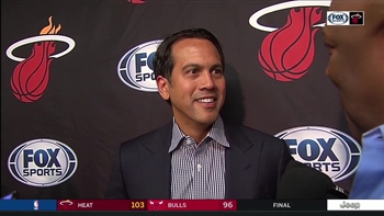 Erik Spoelstra recaps win over Bulls
