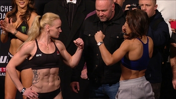 Joanna Jedrzejczyk  faces off with Valentina Shevchenko | WEIGH-INS | UFC231