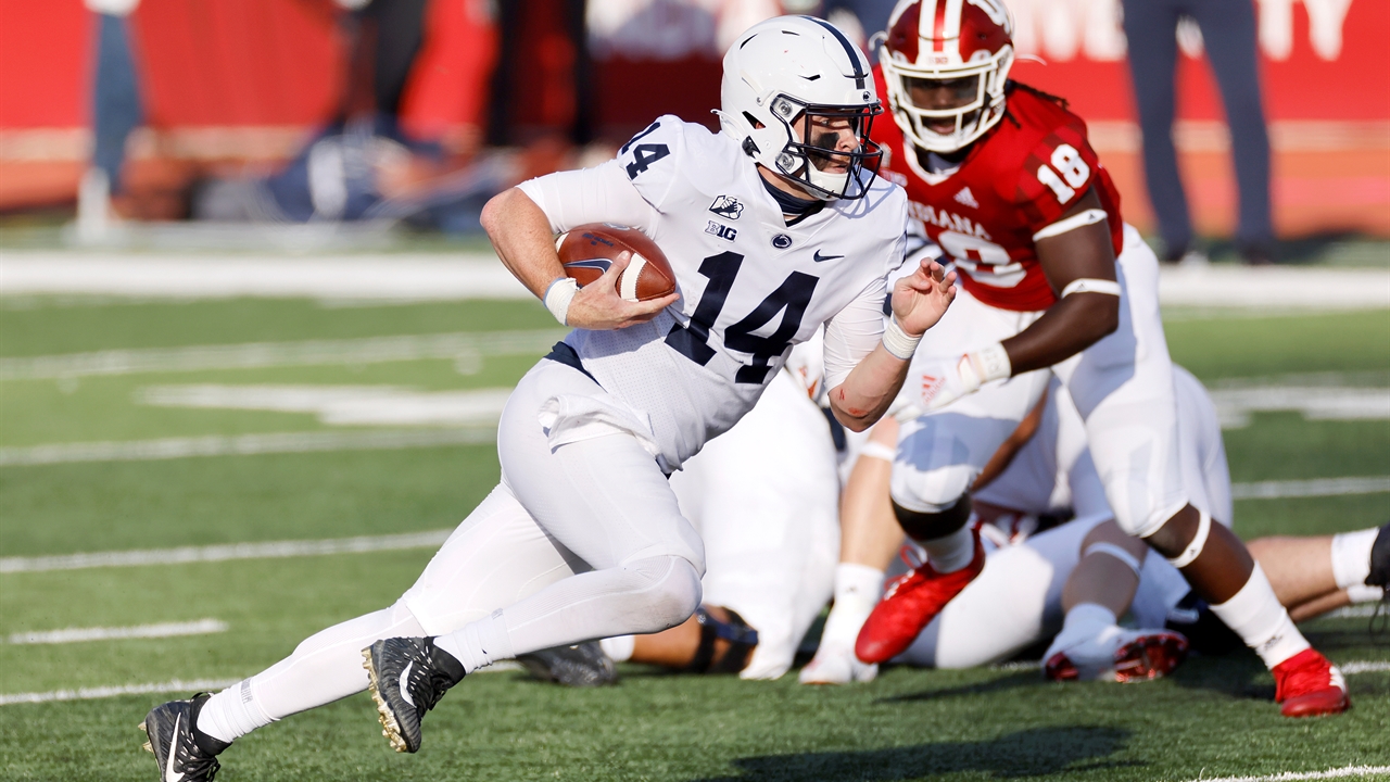 No. 8 Penn State’s Sean Clifford shakes defenders for touchdown, trails Indiana, 17-14