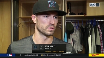 Jon Berti details his 4-5 night at the plate, Marlins' 8-4 win over Mets