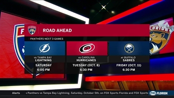 Panthers get a chance for early revenge with another shot at Lightning