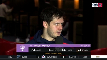 Evgenii Dadonov discusses how confidence in the power play helped fuel win over Sabers