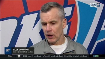 'Our guys battled and competed' - Billy Donovan | Thunder Live