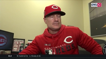 Manager David Bell thought the Reds infield defense was amazing on Friday night
