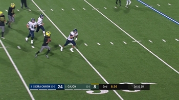 Playoffs, Finals: Jayden Daniels tucks it and runs for a 35-yard Cajon touchdown