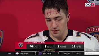 Frank Vatrano talks his game-winner after Panthers' 6-3 win