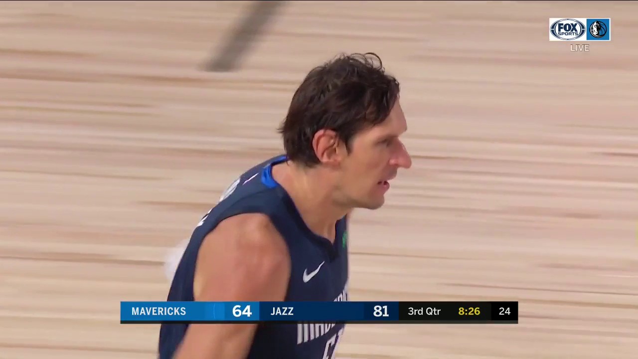 WATCH: JJ Barea Finds Boban for the 3rd Quarter Finish