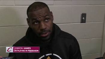 What's the plan for LeBron's playing status over the next week?