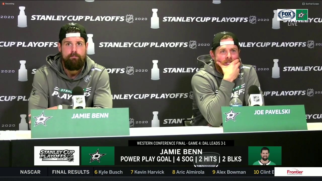Jamie Benn and Joe Pavelski on the Game 4 Win vs. Golden Knights