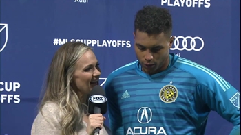 Katie Witham catches up with Zack Steffen and Wil Trapp following Columbus Crew's win | Audi 2018 MLS Cup Playoffs