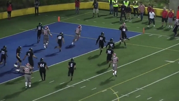 Week 6: Whoops! Sean Dollars pulls up at goal line and fumbles