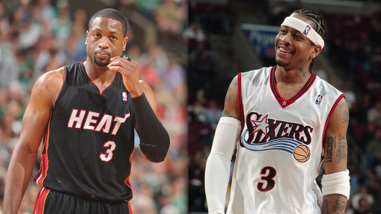 Shannon Sharpe believes Dwyane Wade, not Allen Iverson, was the best player to wear #3