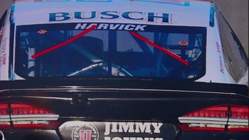 Dissecting Kevin Harvick's rear window violation