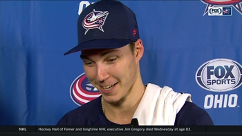 Always mentally ready, Elvis Merzlikins was eager to finally make home debut