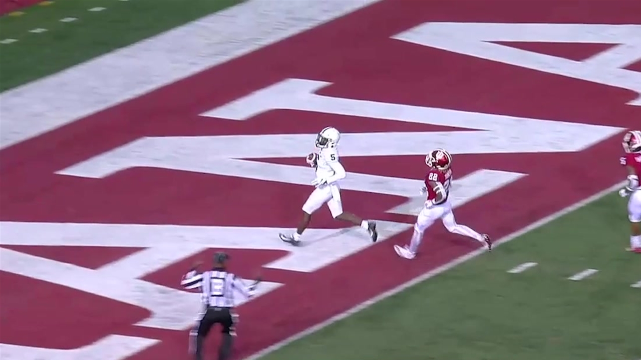 No. 8 Penn State's Sean Clifford delivers dime to Jahan Dotson to take lead over Indiana, 21-20