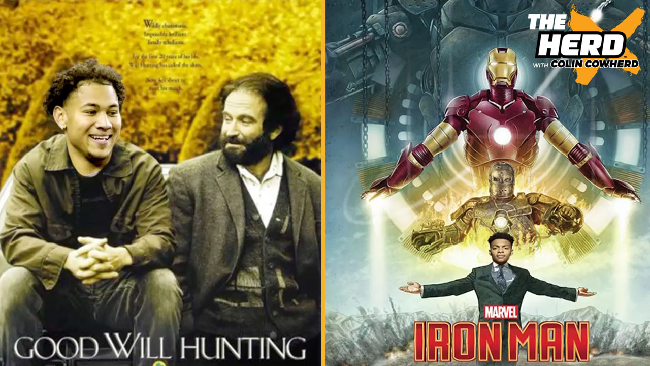 Colin Cowherd finds the perfect movie posters for the top QBs in the draft | THE HERD