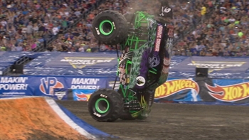 Grave Digger wins first ever Two-Wheel competition in Foxborough, Ma.