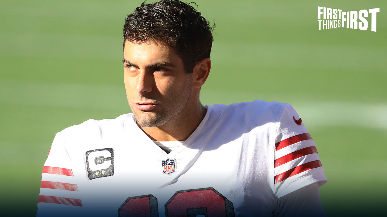 49ers' Jimmy Garoppolo kicks off Sharks-Knights playoff game