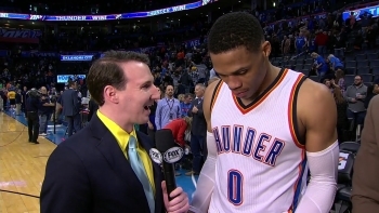 Russell Westbrook having fun in win over Phoenix