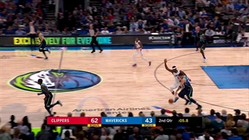 Play of the Night - Luka Finds Porzingis for the Half Court Shot