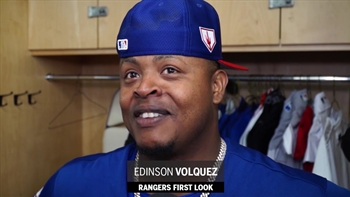 Edinson Volquez feeling good as innings extend | Rangers First Look