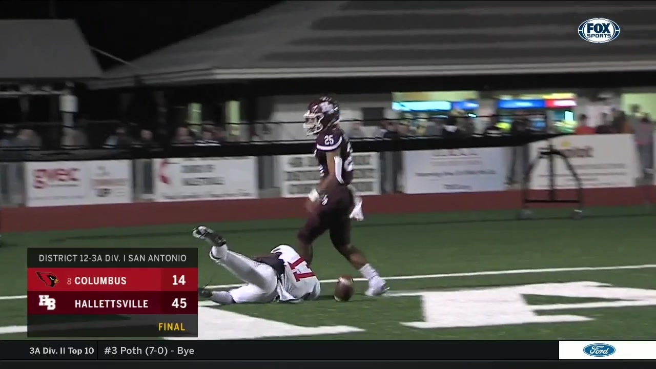 HIGHLIGHTS: COLUMBUS vs 8 HALLETTSVILLE |  High School Scoreboard Live