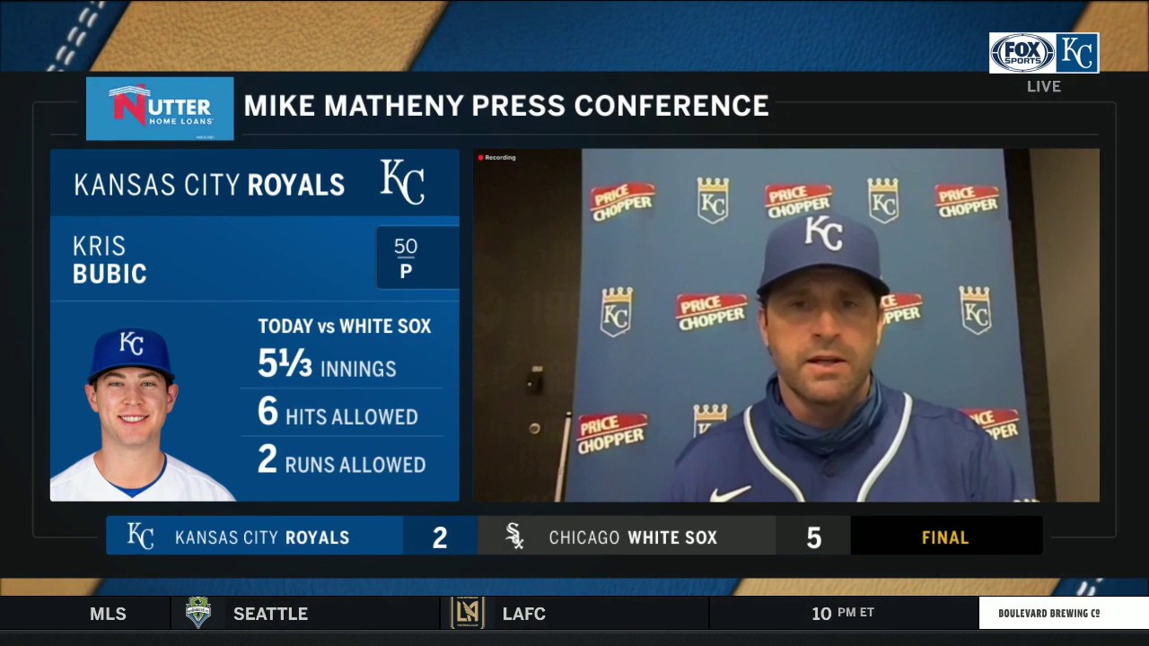 Matheny on Bubic: 'That was, to me, his best' start so far