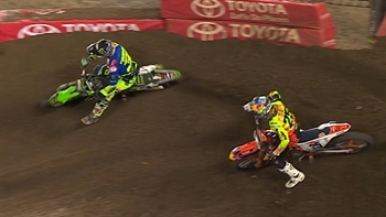 Eli Tomac wins 450 main battle with Musquin in Tampa | 2018 MONSTER ENERGY SUPERCROSS