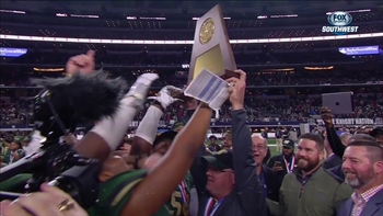 DeSoto raises up the State Championship trophy