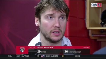 Sergei Bobrovsky talks Panthers' 6-1 win over Senators, 29-save performance
