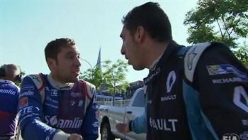 Sébastien Buemi argues with three separate drivers after Montreal ePrix | 2017 FORMULA E