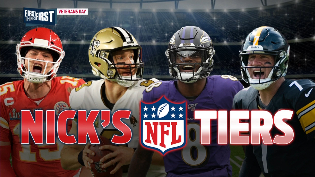 Nick Wright breaks down his NFL Tiers entering Week 10 | FIRST THINGS FIRST