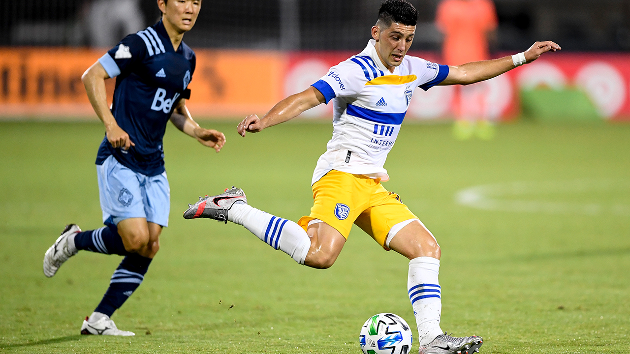 San Jose’s Cristian Espinoza puts Earthquakes up 1-0 with second goal in as many games