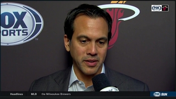Coach Spoelstra details tonights loss, defensive tale of two halves