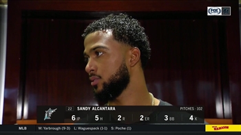Sandy Alcantara's focus is all about 'getting better every day' after tossing 6 strong innings