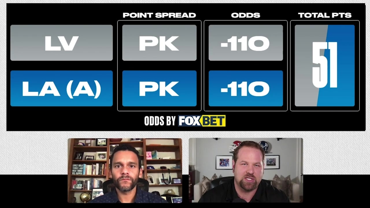 'LA(A) first half, Las Vegas for the game,' Geoff Schwartz