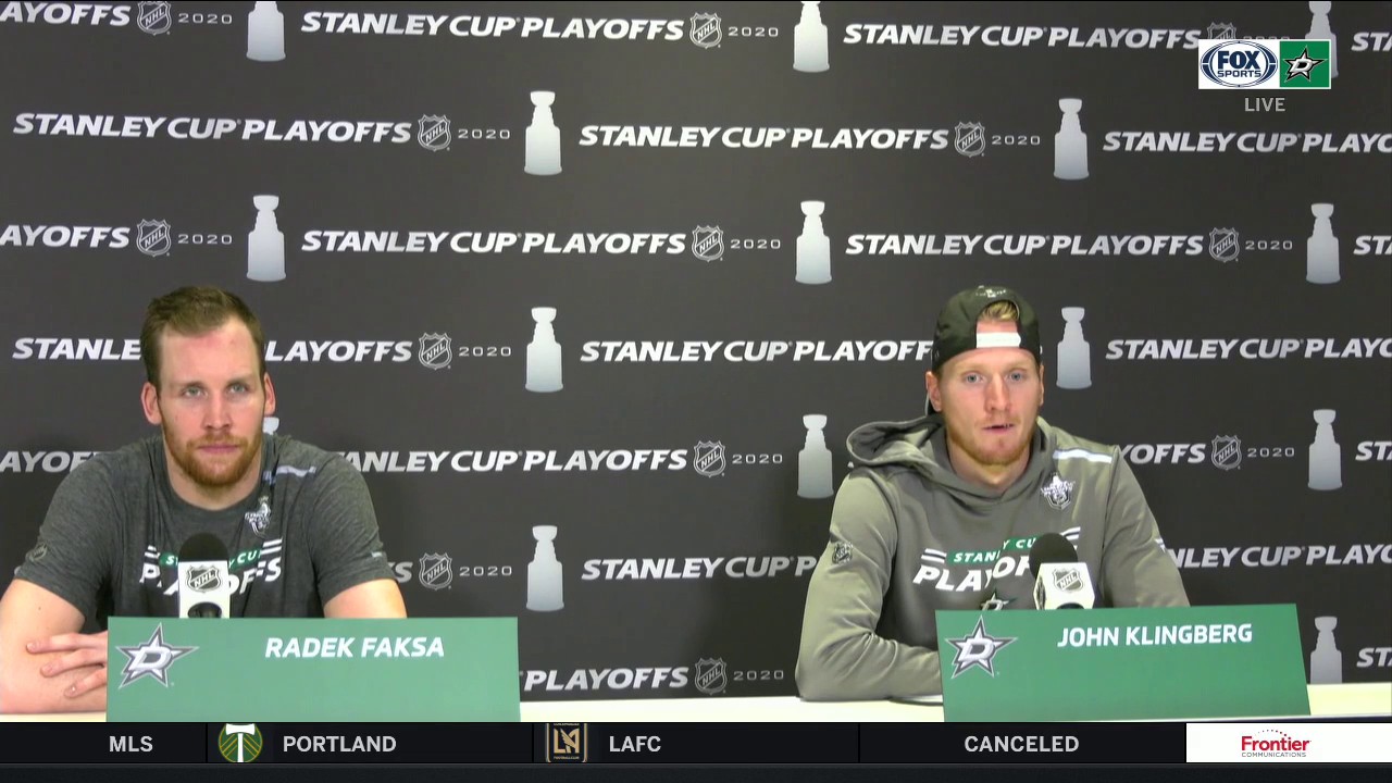 Faksa, Klingberg on the 5-4 Stars Win against the Avalanche in Game 4