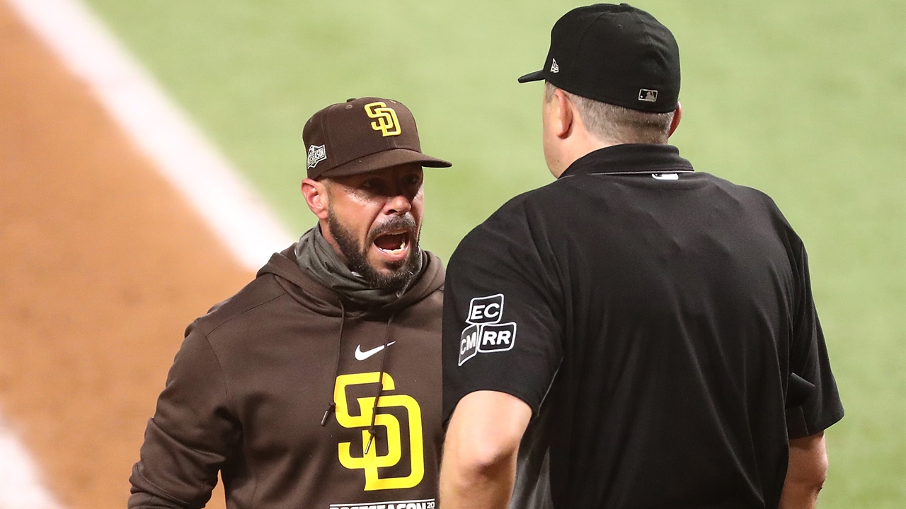 David Wright after he was ejected for arguing balls and strikes