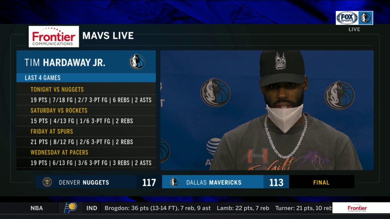 Tim Hardaway Jr. on the tough Mavs loss against the Nuggets
