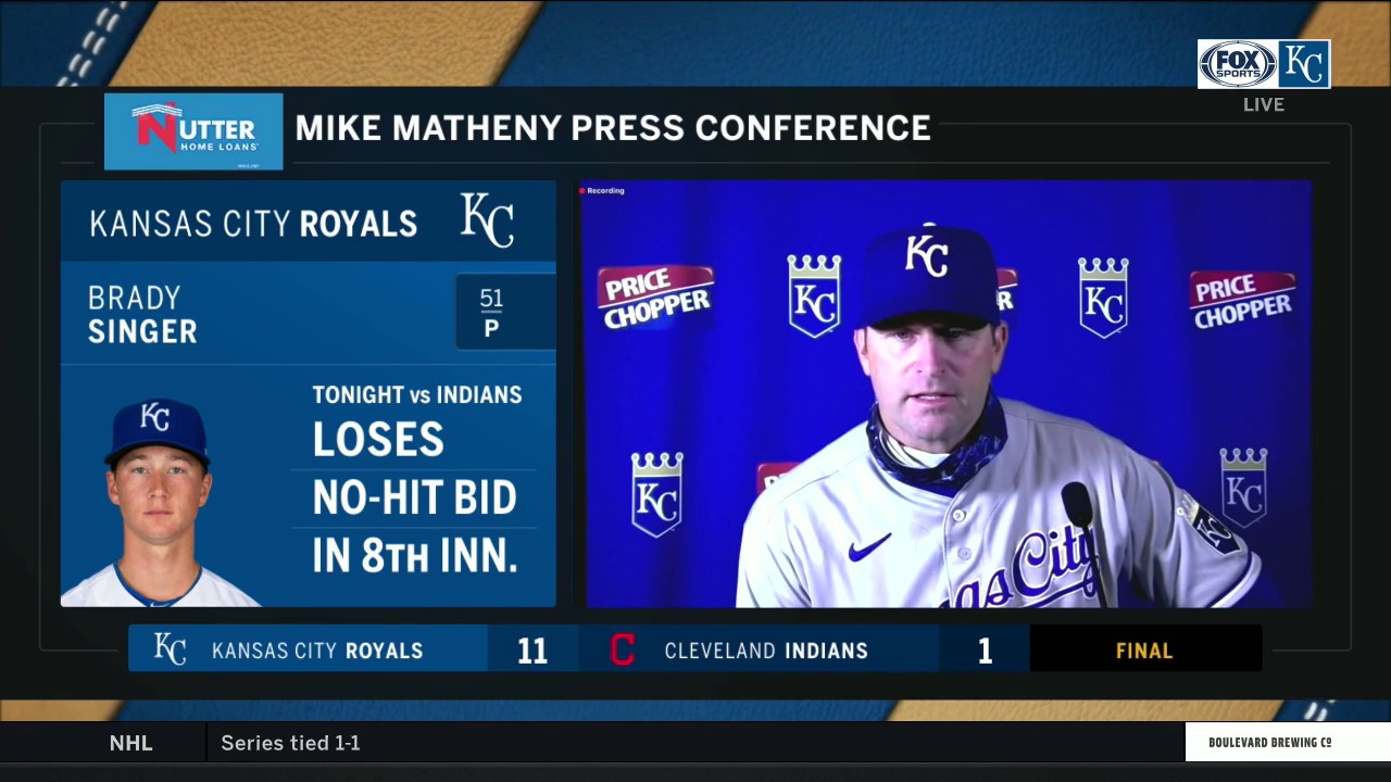 Matheny: 'We had a lot of things lined up to let him (Singer) give everything to chase that one'