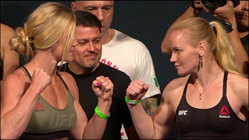 Holly Holm vs. Valentina Shevchenko weigh-in - UFC Fight Night