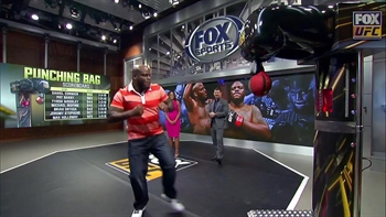 Derrick "Black Beast" Lewis tries his fist at the UFC Tonight Punching machine | UFC TONIGHT