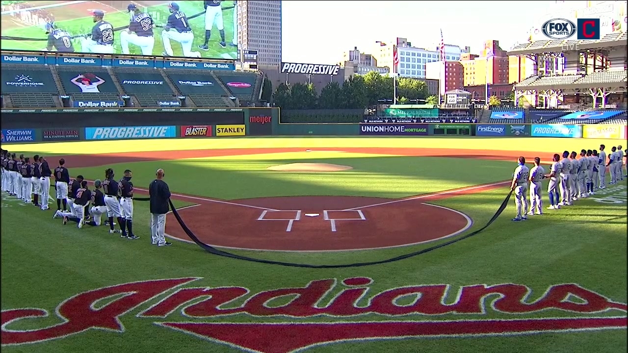 Indians & Royals show solidarity with Black Lives Matter movement