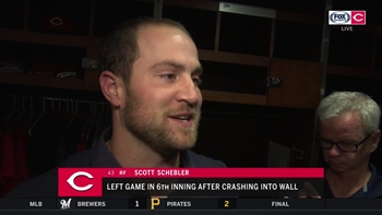 Scott Schebler's outfield instincts saved the Reds a run