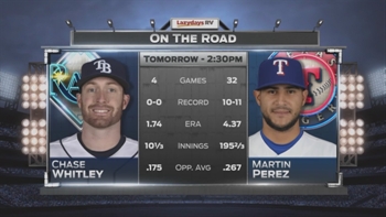 Chase Whitley's first start with Rays comes in season finale