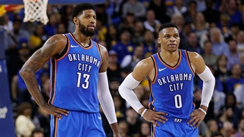 Colin Cowherd says Russell Westbrook and Paul George in Oklahoma City isn't working