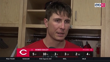 Homer Bailey thinks Cincinnati bats and bullpen have been outstanding