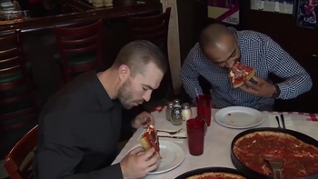 Isaac Galloway, Jon Berti take a deep dive over some deep dish